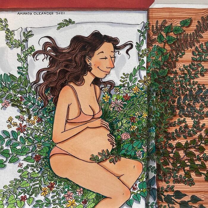 Mother Nature Growing Inside Her