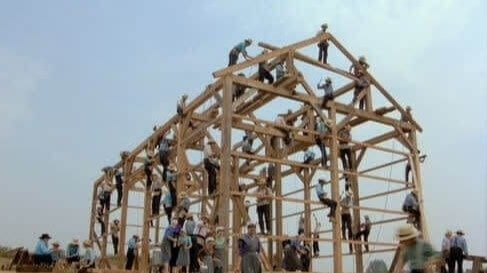 The Community Builds Barns For Specific People