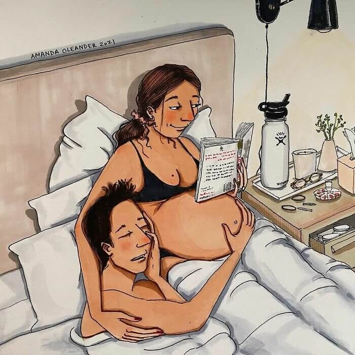 A Belly That Doubles as a Table