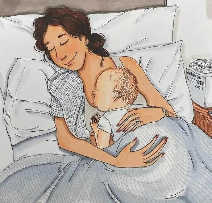 Early Morning Cuddles in Bed